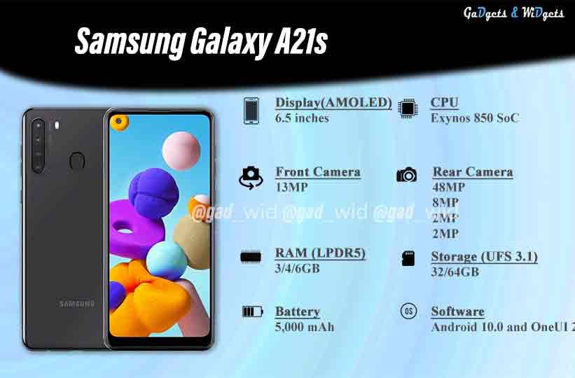 galaxy a21s specs