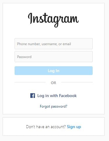 can you login instagram on pc