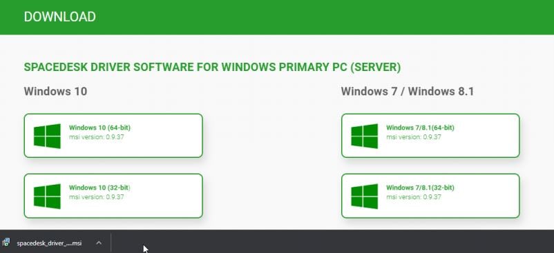 Spacedesk display driver has expired как решить